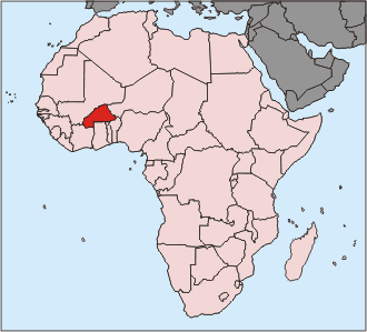 Burkina Faso Mapa